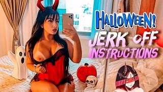 Cosplay Brunette Strapon Joi with Big Ass