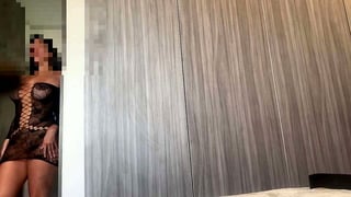 Caught Stepmom in Sexy Shorts on Spy Cam