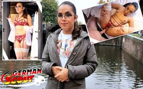 Casting Curvy Latina Babe with Glasses for Hardcore Fuck