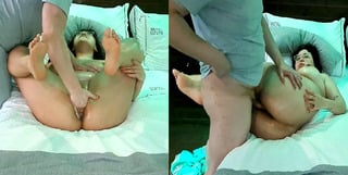 Latina MILF Squirts with Chubby Handyman in Hotel Room