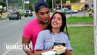 Latina Teen Fucks Hard With Big Cock And Gets Cumshot