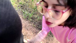 Latina Teen Outdoor Blowjob