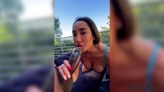 BBC Outdoor Rough Sex with Big Ass Latina